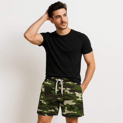 Men Stretch Chino Shorts Cotton Summer Half Pants camouflage army elasticated XL - Picture 3 of 6
