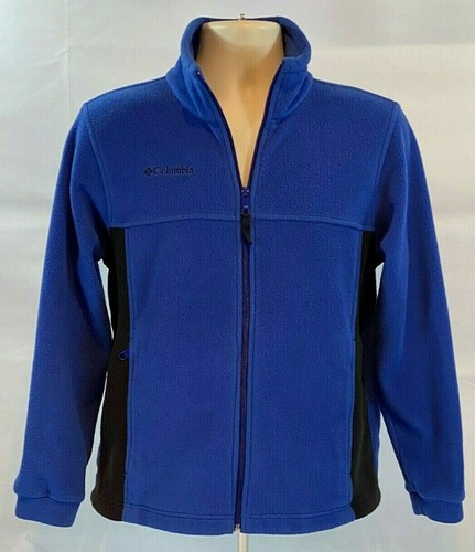 Columbia Sportswear Youth's Size:14/16 Full Zip Fleece Jacket Color: Blue/Black - Picture 6 of 12