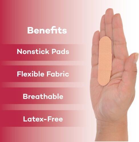 Sterile 1x3 Inch Fabric Adhesive Bandages - 100/Box, 24 Boxes for First Aid - Picture 6 of 10