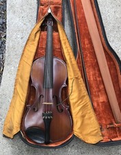 Vintage Jackson Guldan 4/4 Violin Made In USA w/ Case Bow First Violin