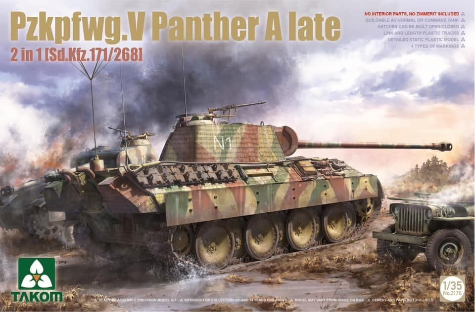 人気 Takom 1/35 in1 *2 Late A Panther 267 Sd.Kfz. 171 Sd.Kfz. 主力戦車(MBT)