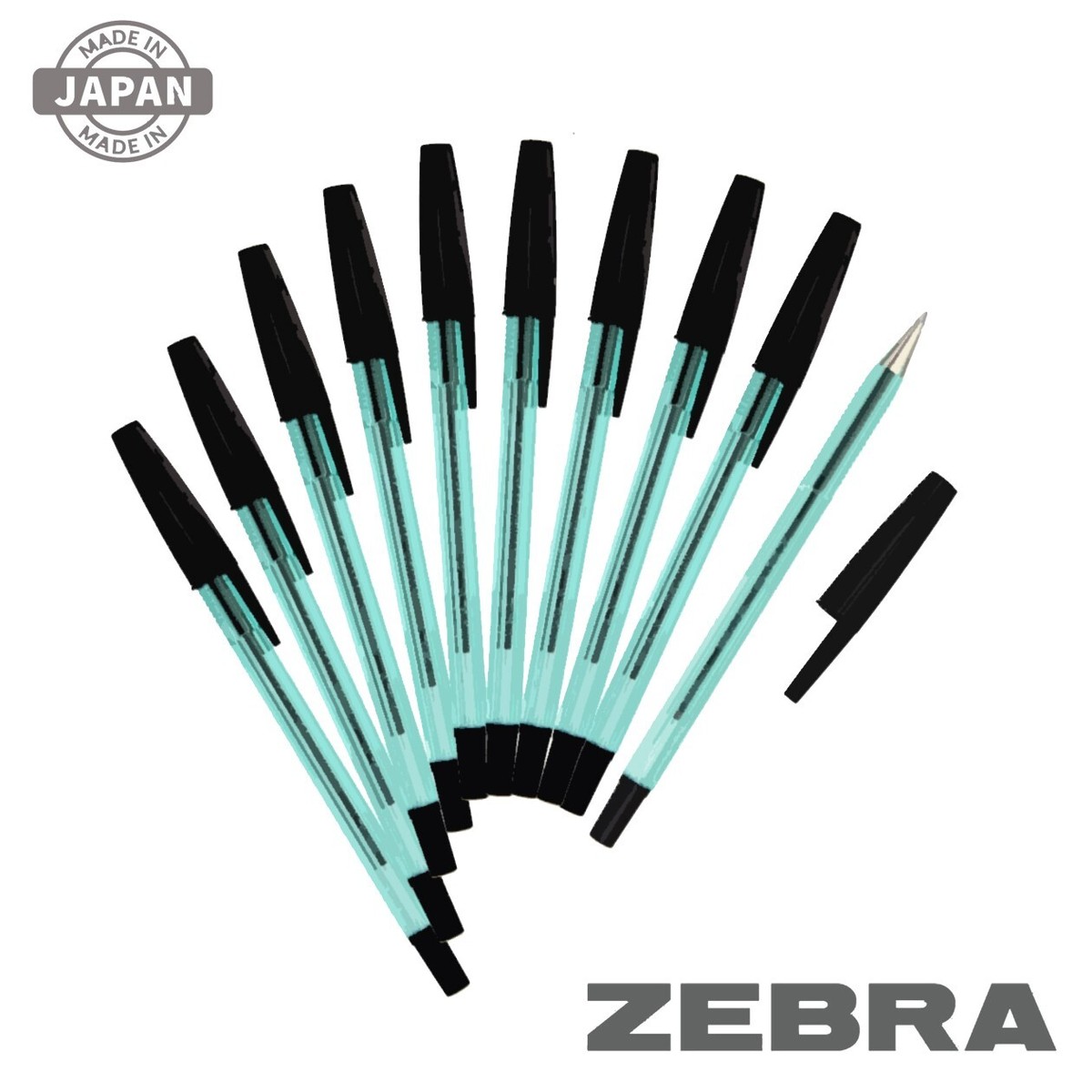 ZEBRA NEW HARD CARE-S Classic Ball-Point Pen 10pcs Set 0.7mm Made