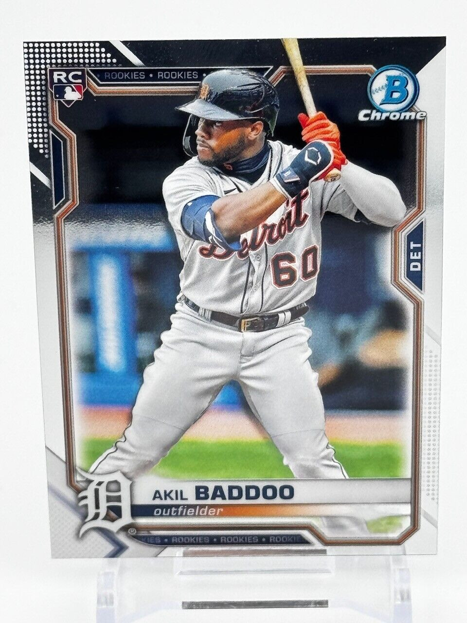 2021 Bowman Chrome 1st Bowman (RC) Akil Baddoo #34 - Tigers - Rookie