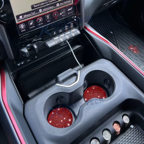 Crystal Fashion Rubber Vehicle Cup Holder Coasters Universal for Cars SUVs Vans - Picture 15 of 32