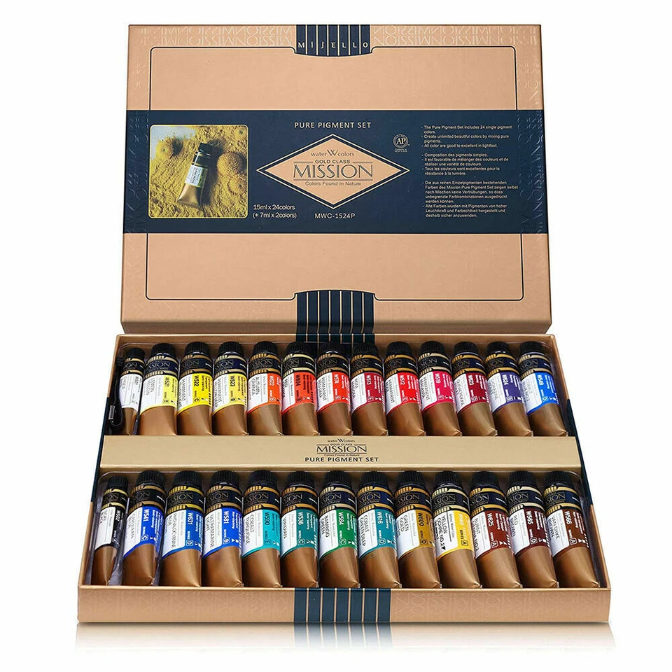 MIJELLO Mission Gold Class Pure Pigment Set (15mlX24+2 Farben) MWC-1524P