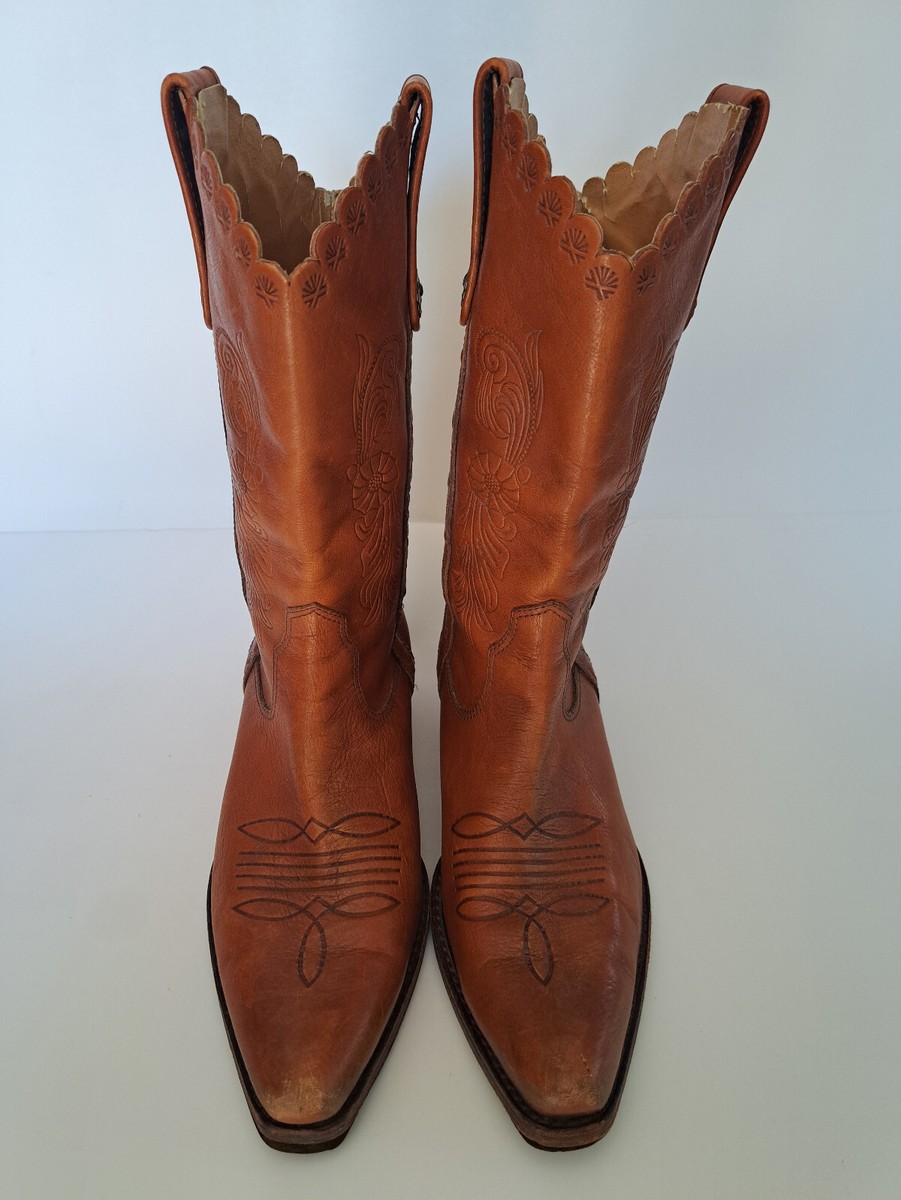 【追跡あり!】ALDO デニム デザイン ウエスタンブーツ ☆ 個性的 Vintage Aldo Women's Western Cowboy Boots Embossed/Tooled
