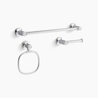 Kohler Terzet 3 Piece Bathroom Accessories Set Brushed Nickel Finish New