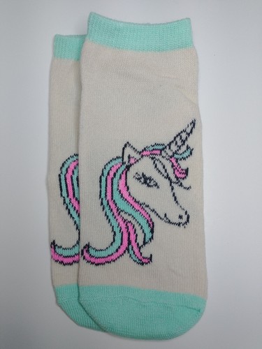 Girls Socks 20 Pairs Sz 6-8 Big Girls 4Y Lot of 2 -10 Pack No Show Unicorn Pink - Picture 4 of 16