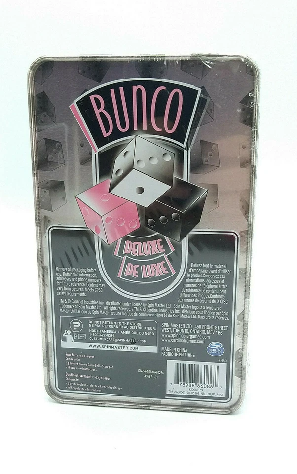 Bunco Deluxe in Tin Spin Master Brand New Sealed - Image 3 of 4