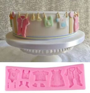 Baby Shower Silicone Fondant Mold Cake Decor Chocolate Sugarcraft Baking Mould Baby Shower Silicone Fondant Mold Cake Decor Chocolate Sugarcraft Baking Mould