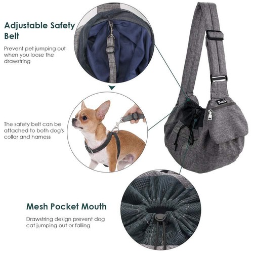 Tragetasche Hund Hand frei Hundetragetuch mit Bodenstützen Komfortable hundet... - Bild 3 von 7