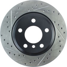 Disc Brake Rotor-Sport Cross-Drilled and Slotted Rear Right Stoptech 127.34141R