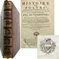 Histoire de Polybe Tome V Thuillier de Folard 1729 science militaire guerre