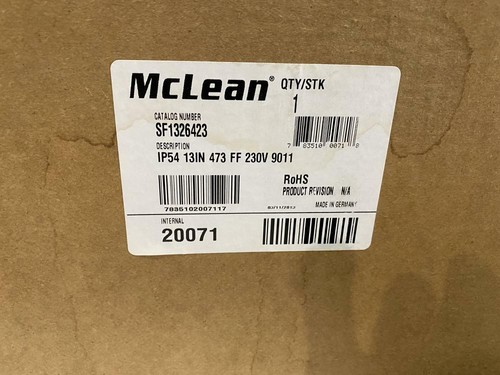 VENTILADOR DE REFRIGERACIÓN MCLEAN / HOFFMAN # ST-1326423 230VAC 1PH. 165 VATIOS IP54 ¡NUEVO! - Imagen 3 de 10