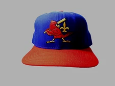 Vintage 1995 New Era Louisville Cardinals Hat Snapback blue/red  Cap USA