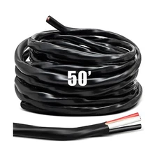 Kanayu 50ft 6/3 NM-B Wire with Ground, PVC Non Metallic Sheathed Cable 3 Cond...