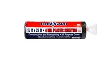 Film-Gard Berry Corp 626161 10" x 25" 4Mil, Black Plastic Sheeting and Drop