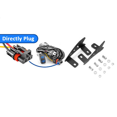 WEISEN 32'' Roof LED Light Bar Mount+Wire For Polaris RZR Pro R Pulse Busbar