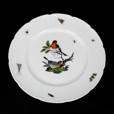 LIMOGES RAYNAUD CERALENE LES OISEAUX BIRD NO.3 DINNER PLATE 10.75" FRANCE
