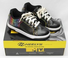 HEELYS SPLIT MTV Black White  Rainbow Women's SIZE 5, Youth 3 Wheeled Shoes