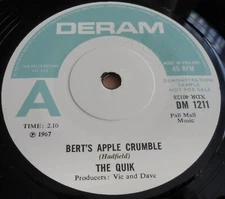 THE QUIK - Bert's Apple Crumble / King Of The World   REPRO/REISSUE. HEAR IT