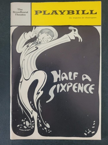 PLAYBILL HALF A SIXPENCE Februar 1966 THE BROADHURST THEATRE Broadway