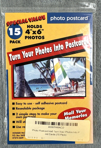 Photo Postcards Set of 4 x 15 4"x6" Photo Post Cards -White Blank Card - Picture 3 of 7