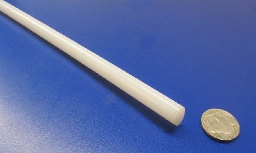 UHMW White Round Rod  .375" (3/8") Diameter x 36" Long - Picture 10 of 12