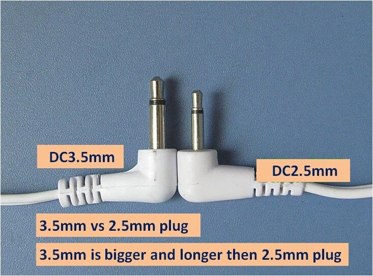 2.5 mm 2 ways Electrode Pads Wire for portable massager - needle type cable - Image 4 of 4