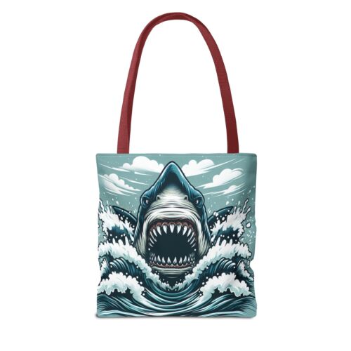 Shark Beach scary Tote Bag (AOP) - Picture 19 of 21