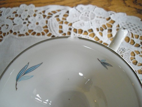 Vintage Fine Syracuse China CELESTE Sugar Bowl & Creamer ~ - Picture 4 of 8