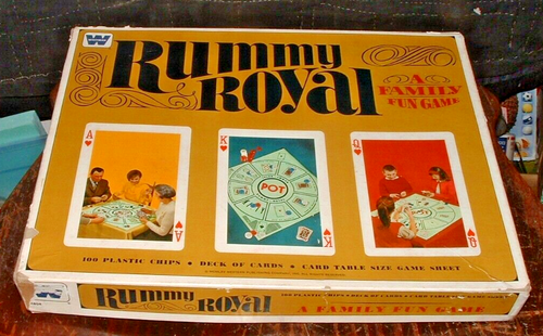 Vintage 1965 Rummy Royal Family Card Game Set by Whitman #4804 Complete - 第 1/2 張圖片