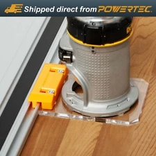 Router Guide Rail Adapter f/ DeWalt DW611, DC600B Fixed Base Trim Router (72019)