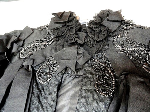 True Vintage Victorian Beaded Black Circular Cape Capelet - Picture 4 of 9