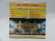 25 cms 10" airs d opéra célèbres PIERRE FLETA Aida tosca paillasse .. 5335