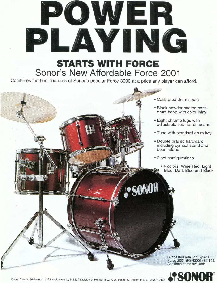 Sonor force 2001 drum set online