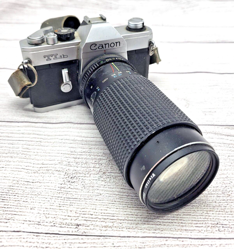 Canon TLb 35mm Film Camera Tokina 80-200 RMC Zoom Lens 4.0 Nikon Mount - Tested