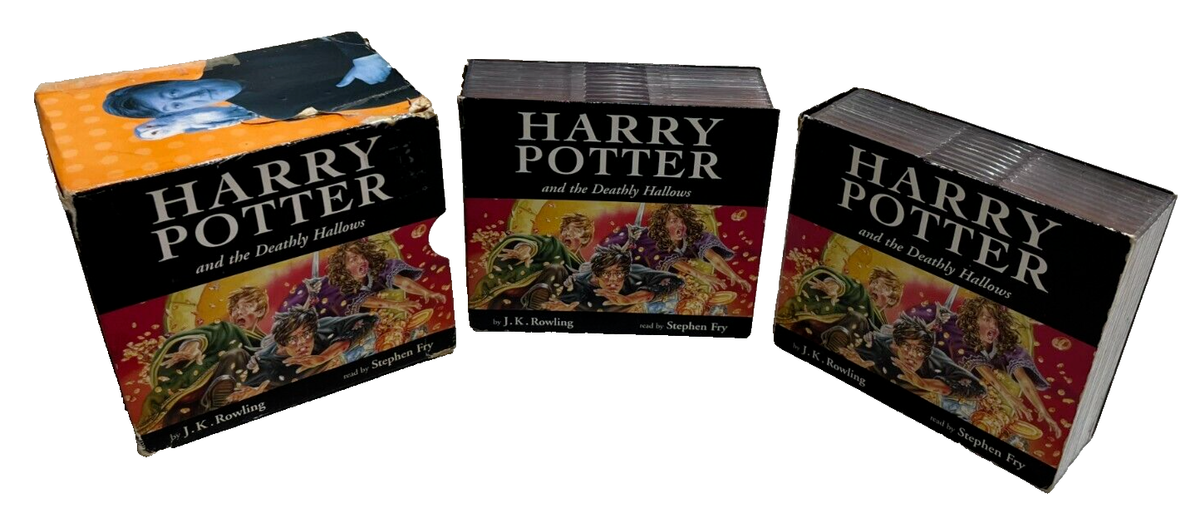 HARRY POTTER THE DEATHLY HALLOWS Stephen Fry CD Audio Book