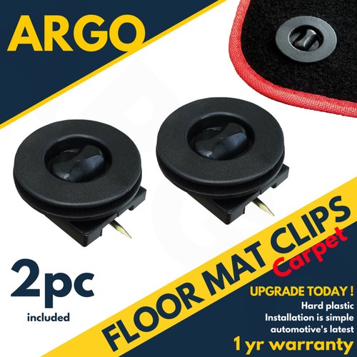 Car Mat Carpet Clips Fixing Grips Clamps Floor Holders Sleeves Premium Black - Picture 16 of 18