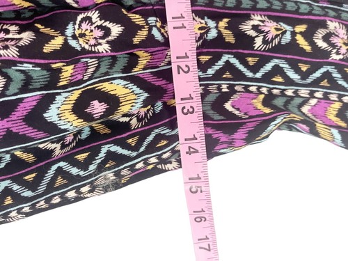 Choon Purple Floral 22" Inseam Short Sleeve Overall Jumpsuit Vintage Womens 6 - Picture 6 of 8