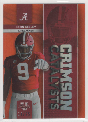 2023 Bowman University Alabama purpurroter Katalysator orange #CC24 Keon Keeley/25