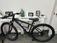 carrera hellcat, blue and black, brand new, 17 inch frame, with pump + lock