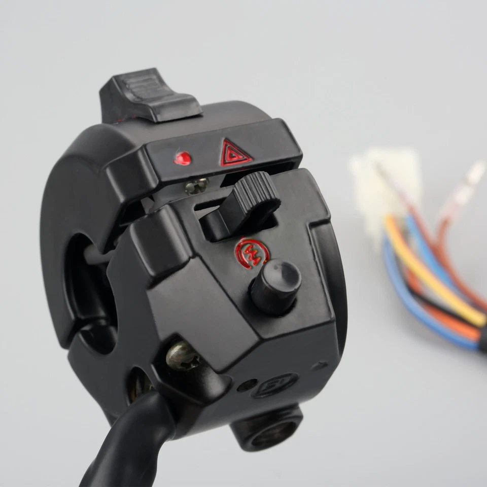 2Pcs 7/8" Motorcycle Side Control High Low Beam Light Turn Signal Horn Switches - Изображение 4 из 4
