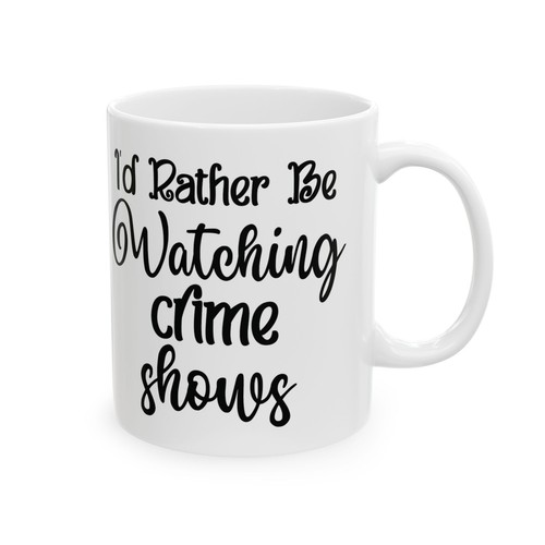Taza de cerámica Crime Shows, divertida taza de café para amantes de la televisión, regalo para fanáticos de la serie Detective, - Imagen 6 de 14