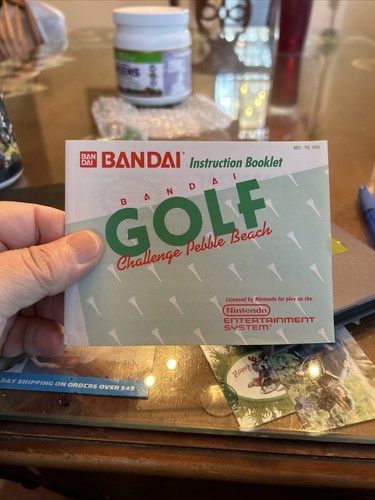Bandai Golf: Challenge Pebble Beach ORIGINAL NINTENDO NES GAME Tested + Working! - Picture 4 of 7