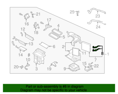 1995-2003 Nissan Maxima I30 I35 1996-2004 Heater Core Outlet Tubes