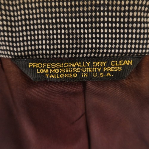 Nino Cerruti Jacket M Gray Birdseye Check 100% Wool Blazer Sport Coat 42R - Picture 3 of 16