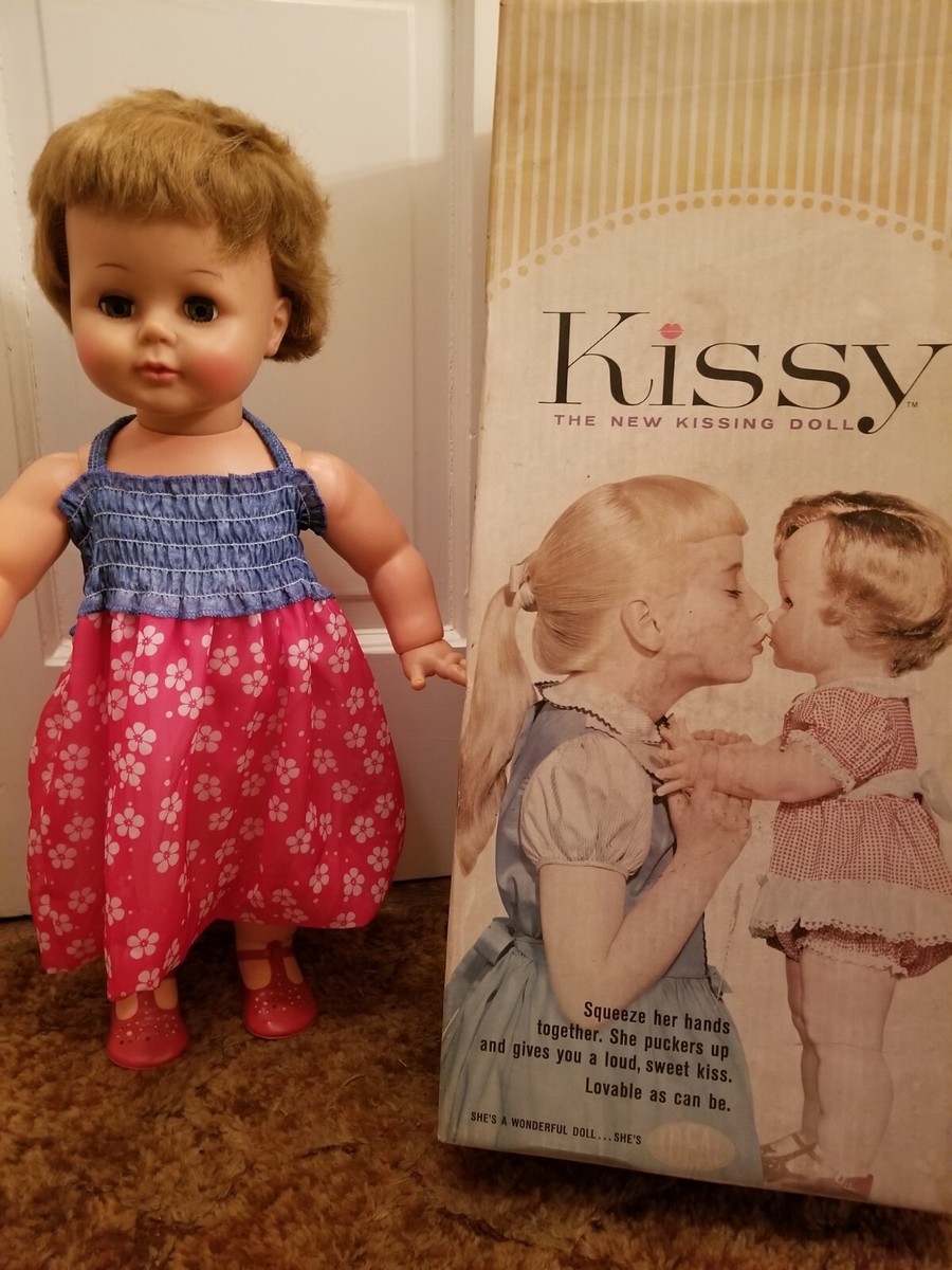 Vintage Ideal Kissy Doll 1960s Blonde Toddler 22