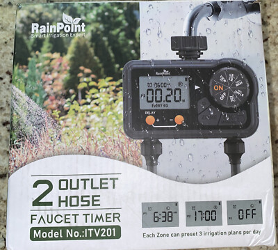 Rainpoint Smart Irrigation Expert 2 Outlet Hose Faucet Timer Model#: ITV201