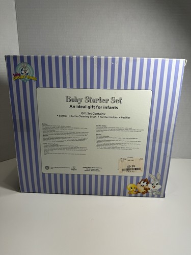 Baby Looney Tunes Baby Starter Set Bottles & Pacifier 7 Piece Set Vintage New - Picture 8 of 13